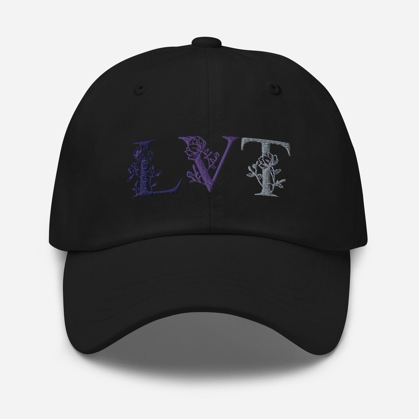 baseball cap with flowers design