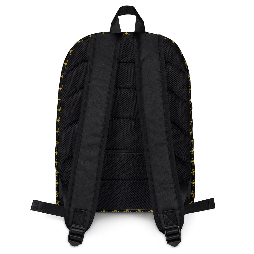 LVT Gold Monogram Backpack
