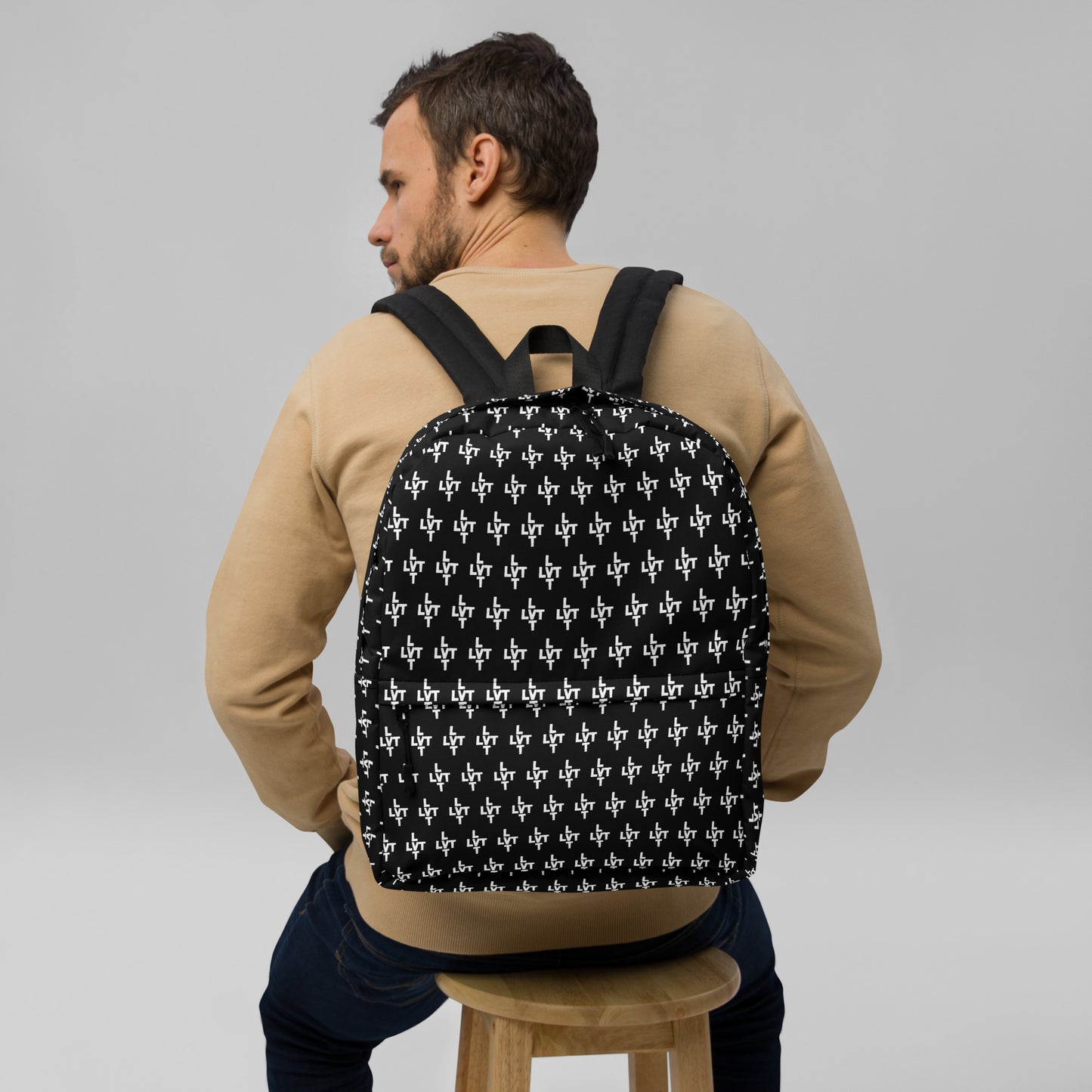 LVT White Monogram Backpack