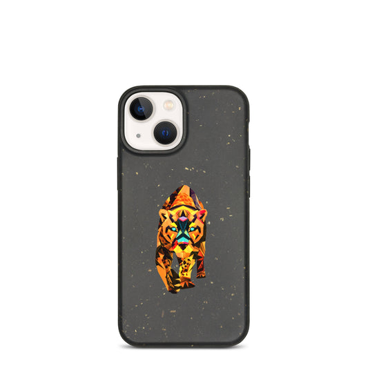 Speckled Phone Case with neon jaguar design