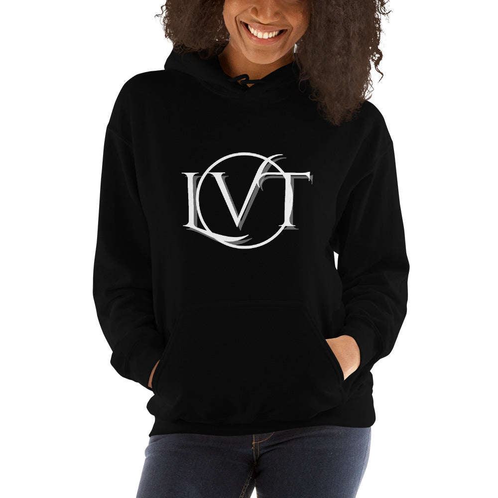 LVT Black and White Logo Hoodie