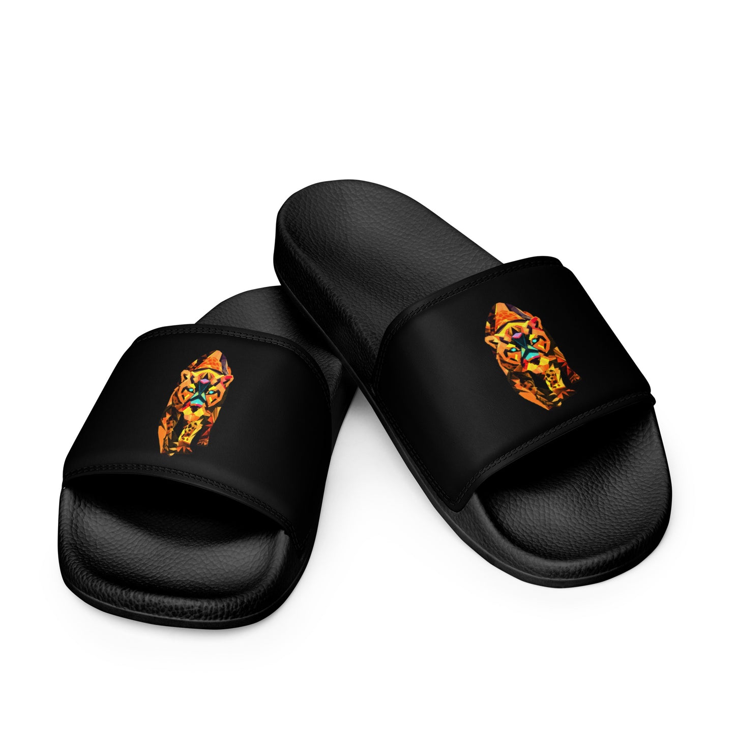 Women's Black Jaguar Slides