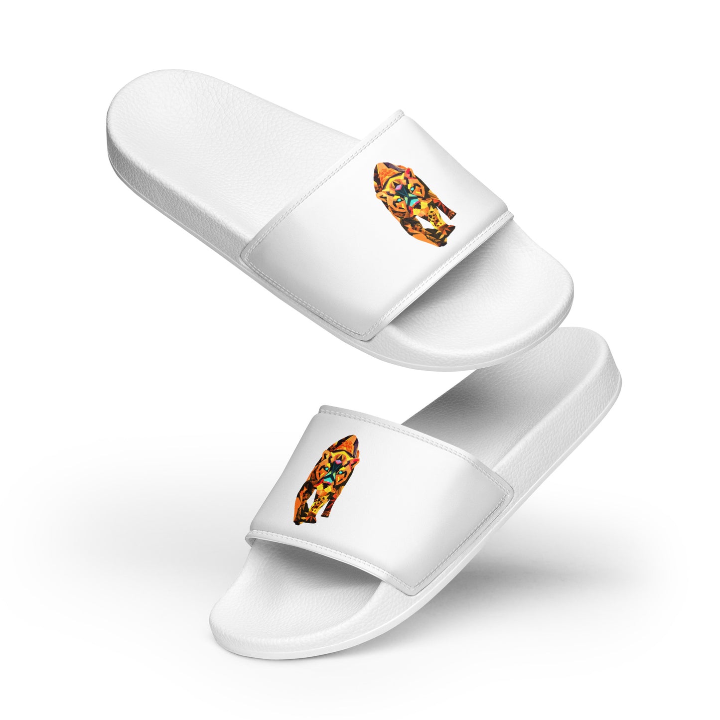 Women's White Jaguar slides