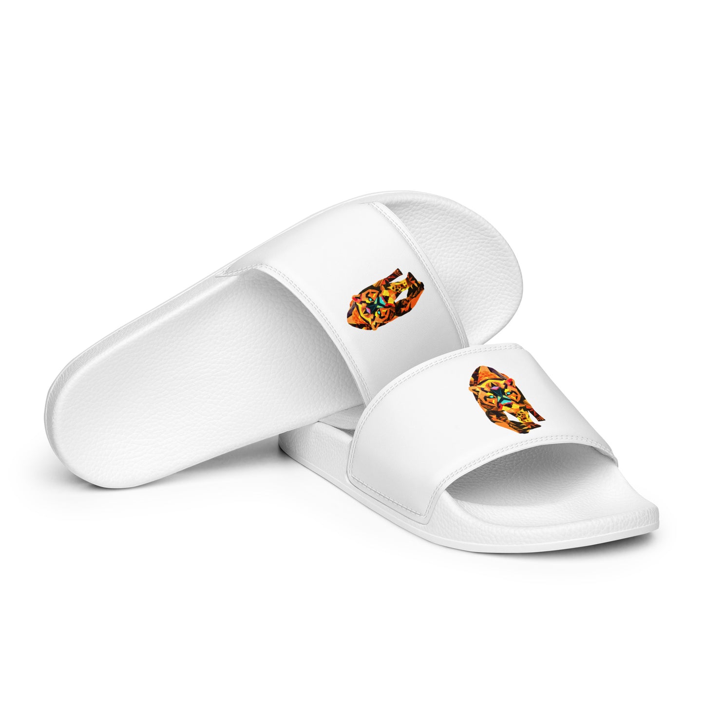 Women's White Jaguar slides