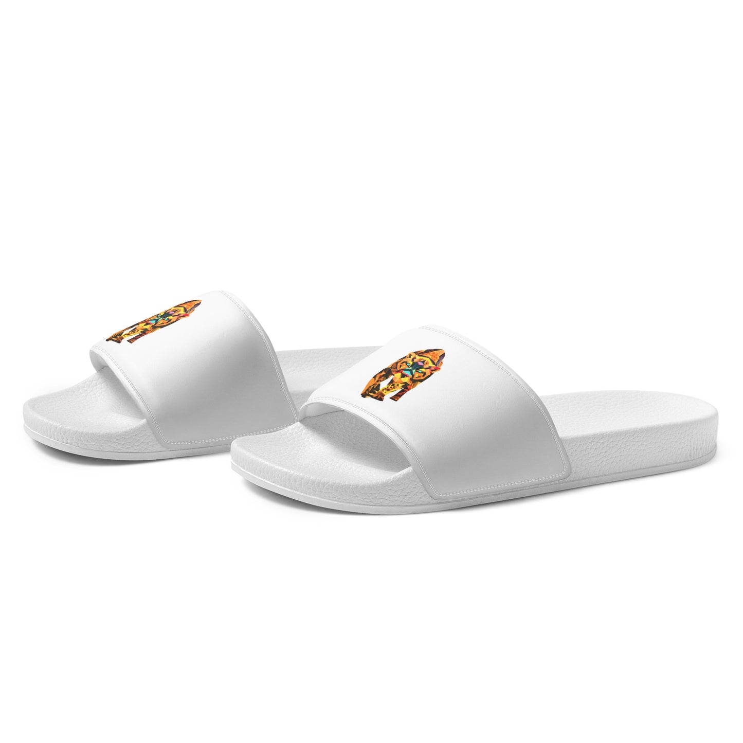 Women's White Jaguar slides