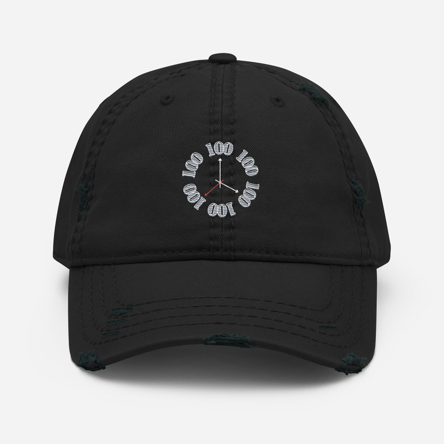 Clock Distressed Hat