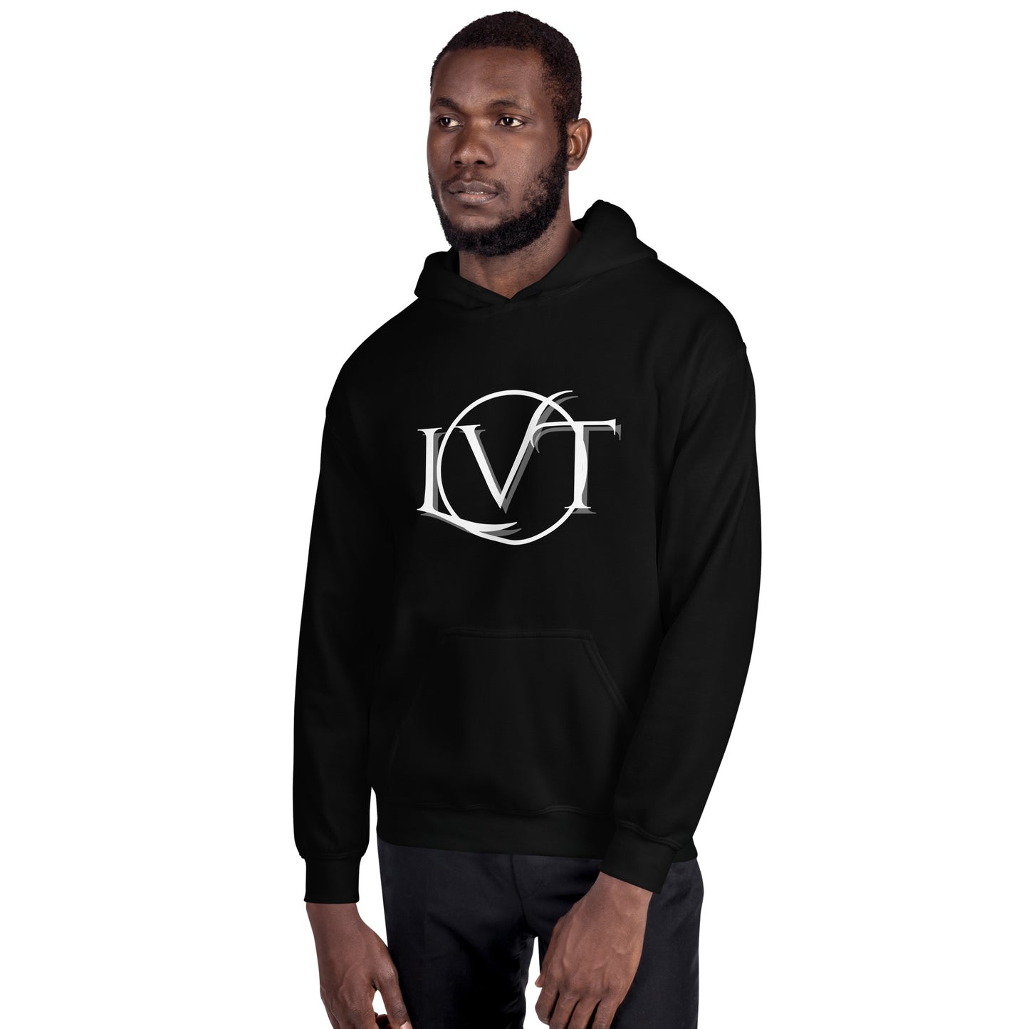 LVT Black and White Logo Hoodie