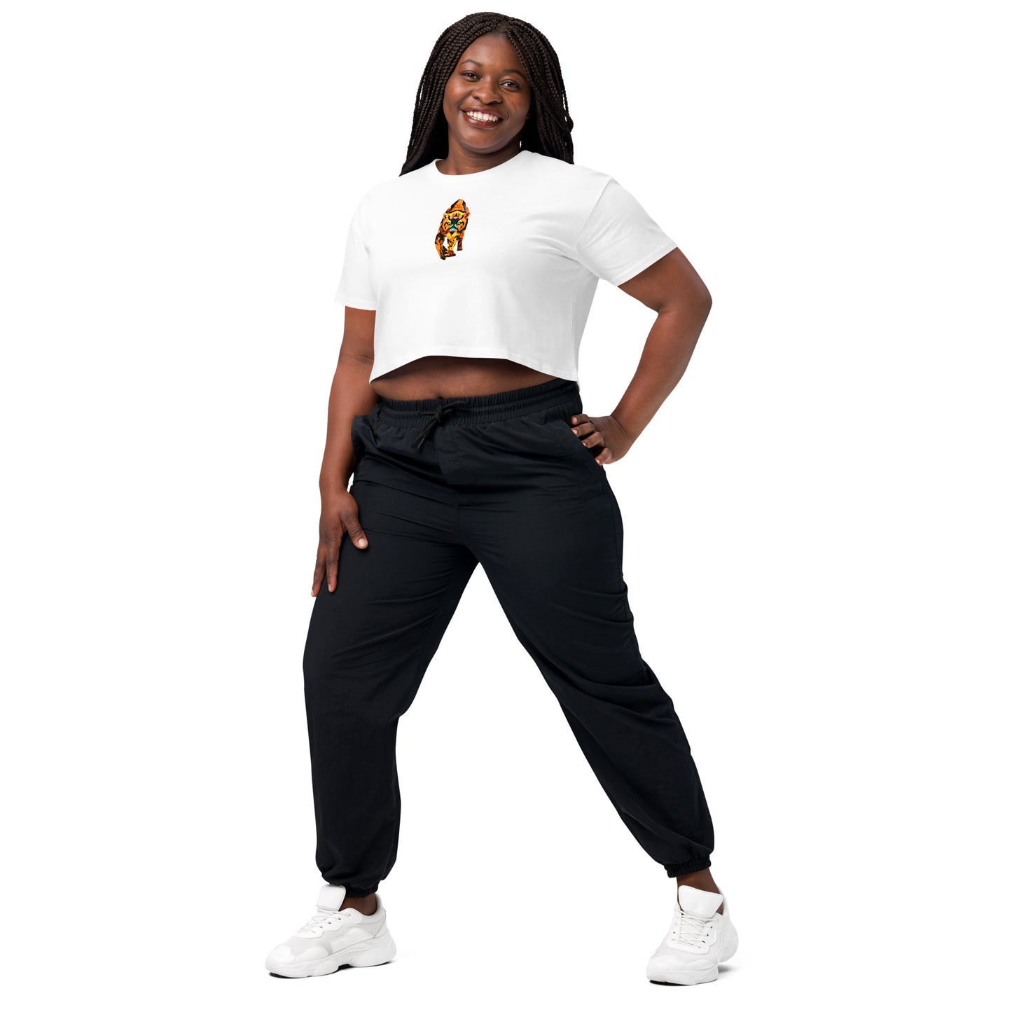 Women’s Ribbed Crew Cropped T-Shirt